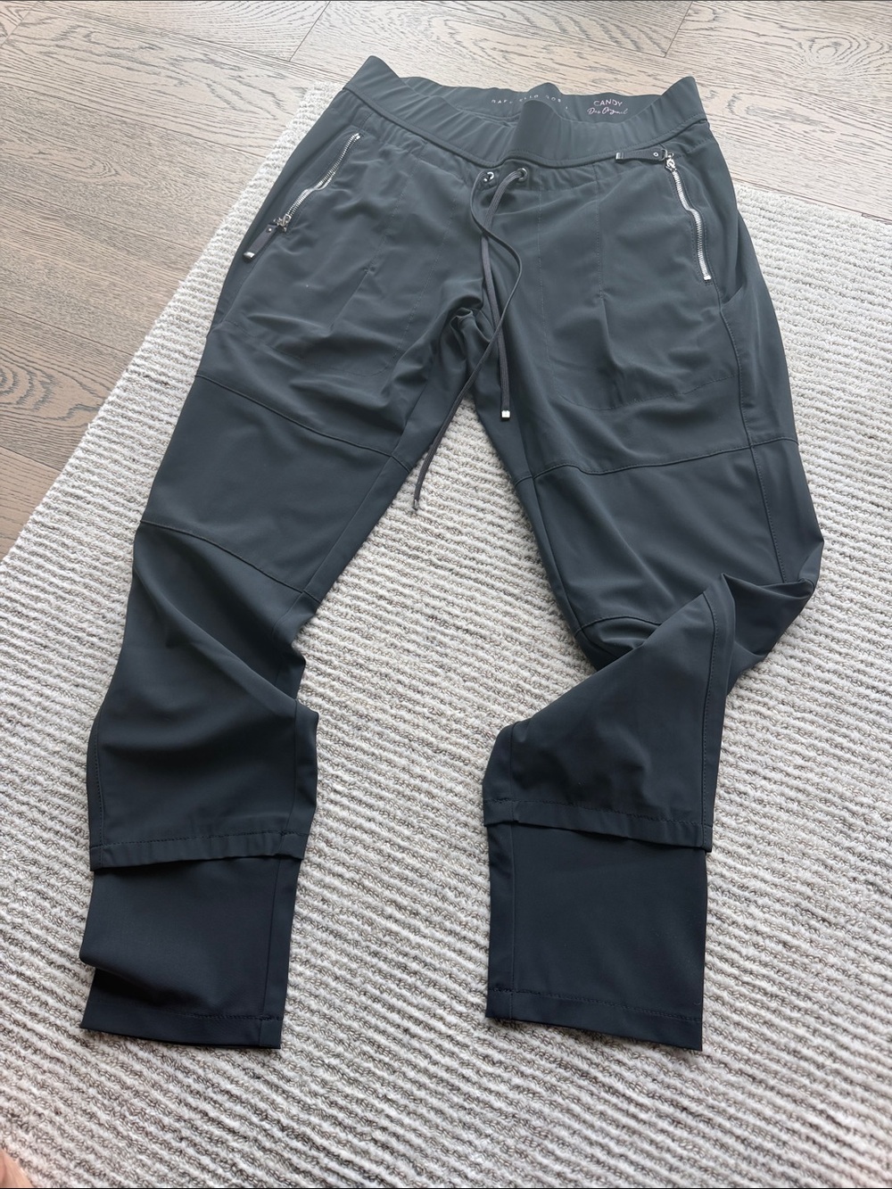 Rafael Rossi’s designer dark g Black Jogger Pants - Performance Stretch